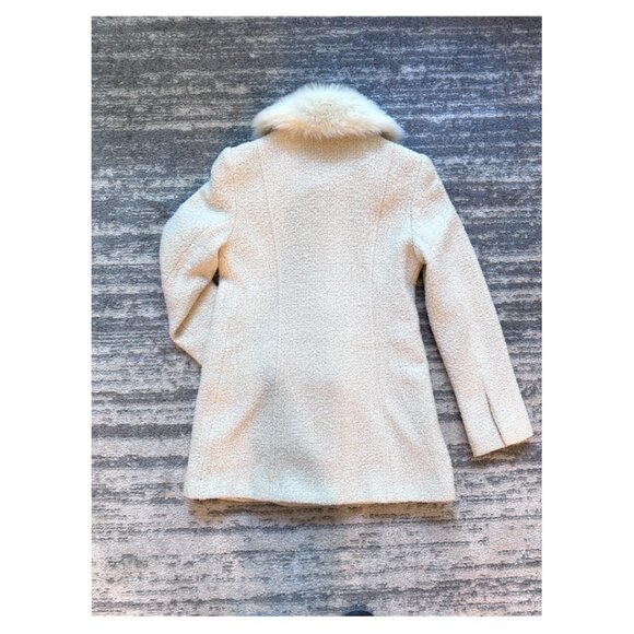 Guess Cream Boucle Pea Coat - Picture 2 of 5